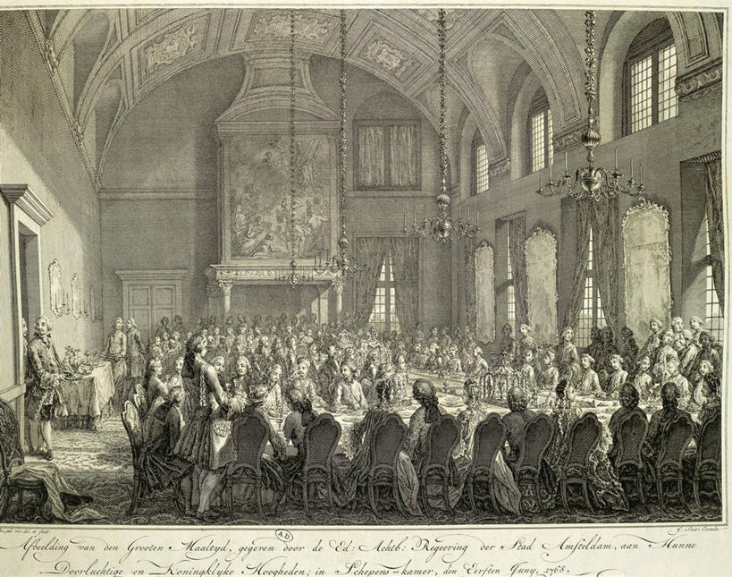 成年人,坐,横图,插画,室内,白天,民族服装,聚会,数码,科技,窗户,桌子,椅子,阴影,网络,假发,拱门,聚餐,许多人,高光,几何,计算机图形,合成,图画,历史,画,背面,一群人,电脑合成图,数码合成图,合成图,水晶吊灯,漫画,18世纪,写实,具体,具象,总督,男人,女人,彩图,传统服装,民俗服