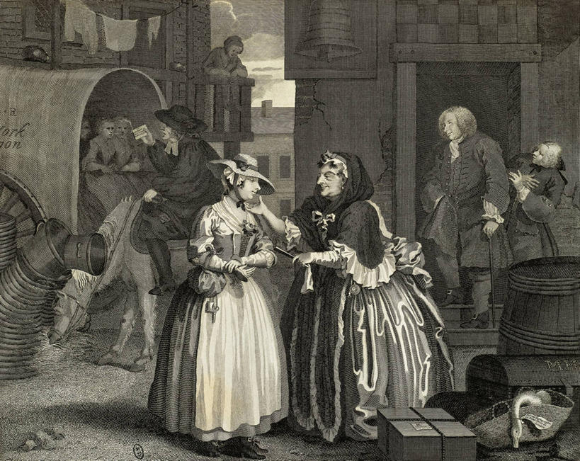 成年人,站,横图,插画,室外,民族服装,数码,科技,阳台,马,帽子,阴影,网络,包装,桶,马车,高光,几何,计算机图形,合成,图画,画,行李,电脑合成图,数码合成图,合成图,漫画,18世纪,写实,具体,具象,洛可可风格,男人,女人,触摸,彩图,传统服装,民俗服