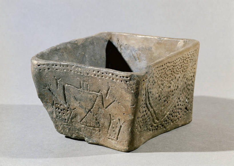 无人,横图,特写,灰色背景,首都,历史,一个,灰色,陶器,摄影,单个,考古学,布达佩斯,粘土,厨房器具,匈牙利共和国,美术工艺,史前时代,彩图,影棚拍摄,雕刻术,过去