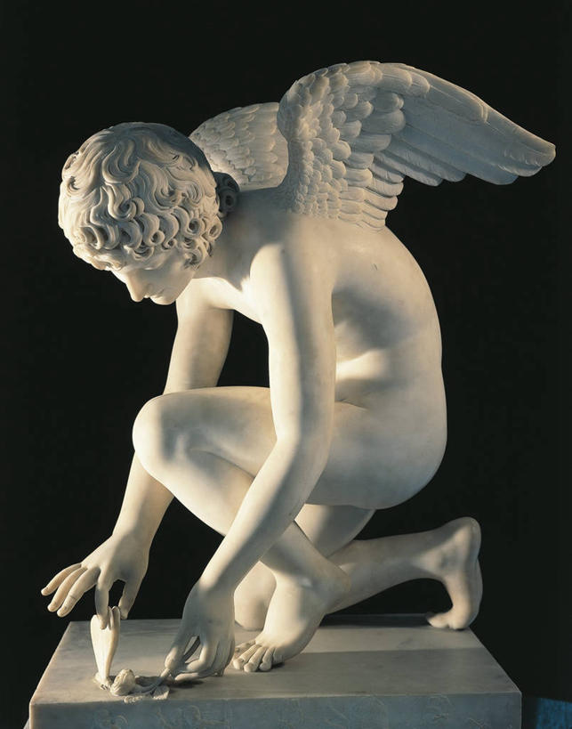 无人,蹲,竖图,蝴蝶,雕塑,黑色背景,神话,艺术,雕像,大理石,一个,摄影,单个,展览,手艺,古典风格,丘比特,18世纪,美术工艺,彩图