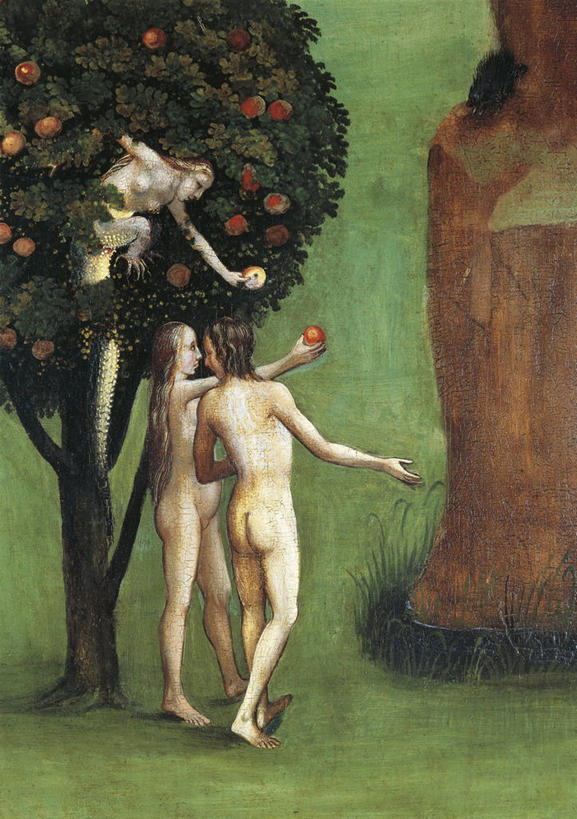 成年人,两个人,竖图,插画,室外,白天,绘画,数码,科技,油画,荷兰,阴影,艺术,网络,高光,几何,计算机图形,古典,合成,图画,文化,画,工艺品,品味,诱惑,宗教,美术,电脑合成图,数码合成图,高雅,基督教,合成图,漫画,苹果树,写实,具体,具象,美学,旧约,伊甸园,夏娃,亚当,异性恋,男人,女人,彩图,三联画