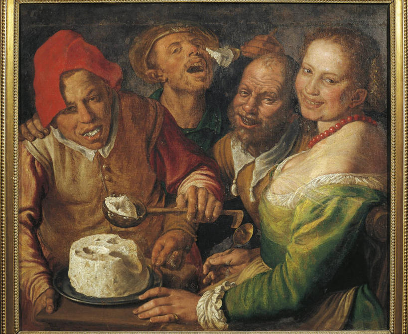 奶酪,成年人,四个人,吃,横图,插画,室内,白天,绘画,数码,科技,相框,阴影,艺术,网络,干酪,起司,芝士,高光,几何,计算机图形,古典,营养,合成,图画,文化,饮食,画,工艺品,汤匙,品味,乳酪,美术,电脑合成图,数码合成图,乳制品,高雅,享乐,合成图,肖像,漫画,发酵,写实,具体,具象,美学,乳清干酪,美术工艺,男人,女人,半身,彩图