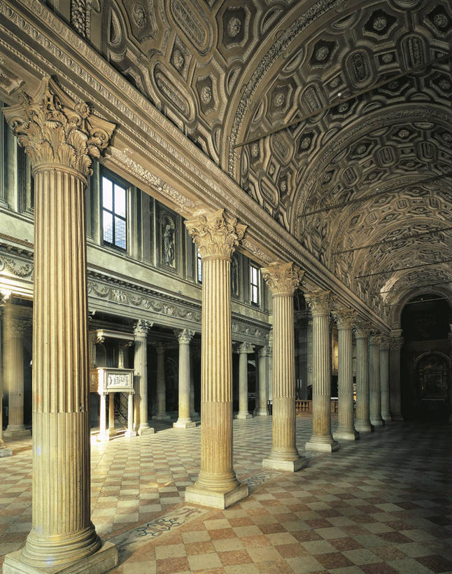 无人,竖图,室内,白天,建筑,意大利,过道,文艺复兴,摄影,高雅,基督教,伦巴第大区,柱廊,曼图亚,彩图,大教堂