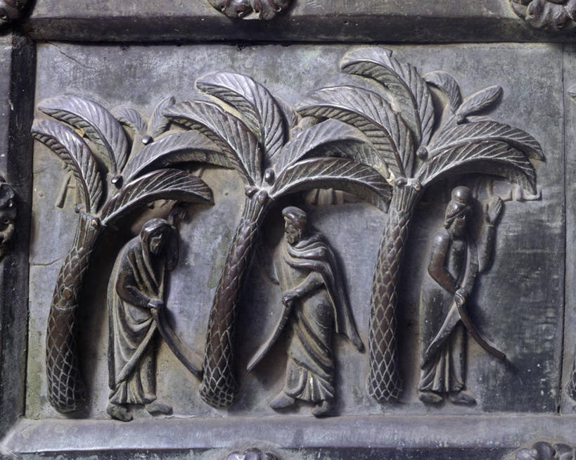 无人,站,横图,门,棕榈树,意大利,标志,符号,拿着,历史,标识,地标建筑,手势,摄影,比萨,基督教,意大利文化,托斯卡纳区,比萨教堂,青铜,性别符号,美术工艺,彩图,男性符号,打手势