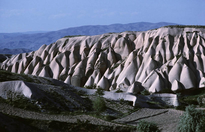 无人,横图,室外,白天,旅游,度假,美景,山脉,欧洲,地形,景观,娱乐,风景,自然,享受,休闲,景色,放松,摄影,宁静,岩层,自然风光,万里无云,乌奇夏,地质学,卡帕多奇亚,自然地理,岩石,彩图