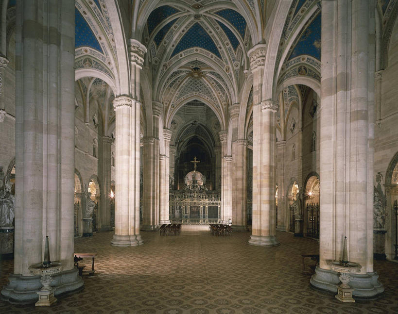 无人,横图,室内,白天,建筑,意大利,柱子,拱门,摄影,高雅,基督教,祭坛,伦巴第大区,彩图