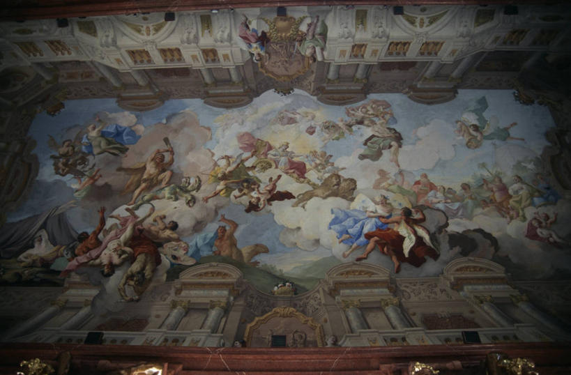 无人,横图,室内,天花板,奥地利,注视,历史,观察,看,摄影,观看,察看,关注,美术工艺,彩图