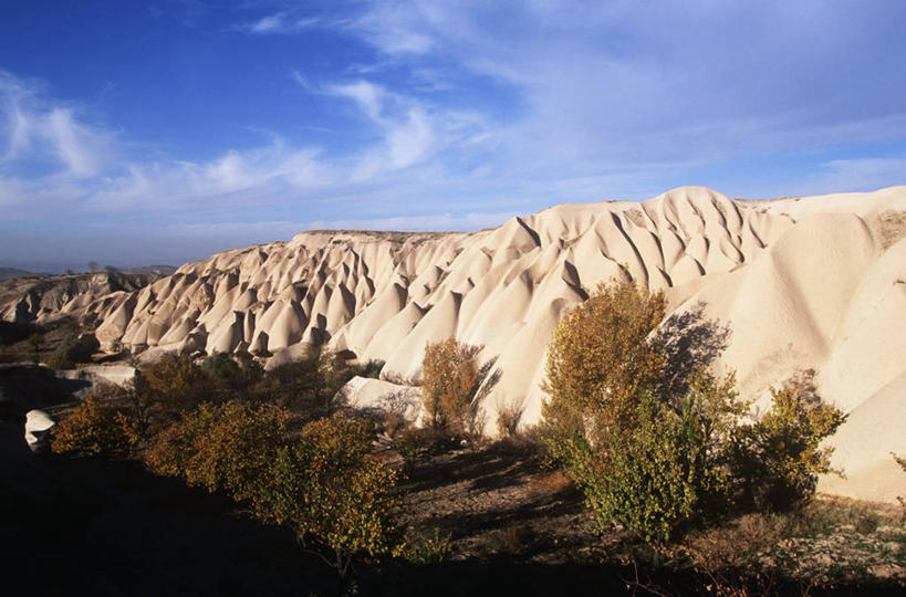 无人,横图,俯视,室外,白天,旅游,度假,美景,山,欧洲,地形,景观,娱乐,树,风景,天空,自然,享受,休闲,景色,放松,摄影,宁静,岩层,自然风光,野地,乌奇夏,地质学,卡帕多奇亚,自然地理,岩石,彩图,高角度拍摄,火山学