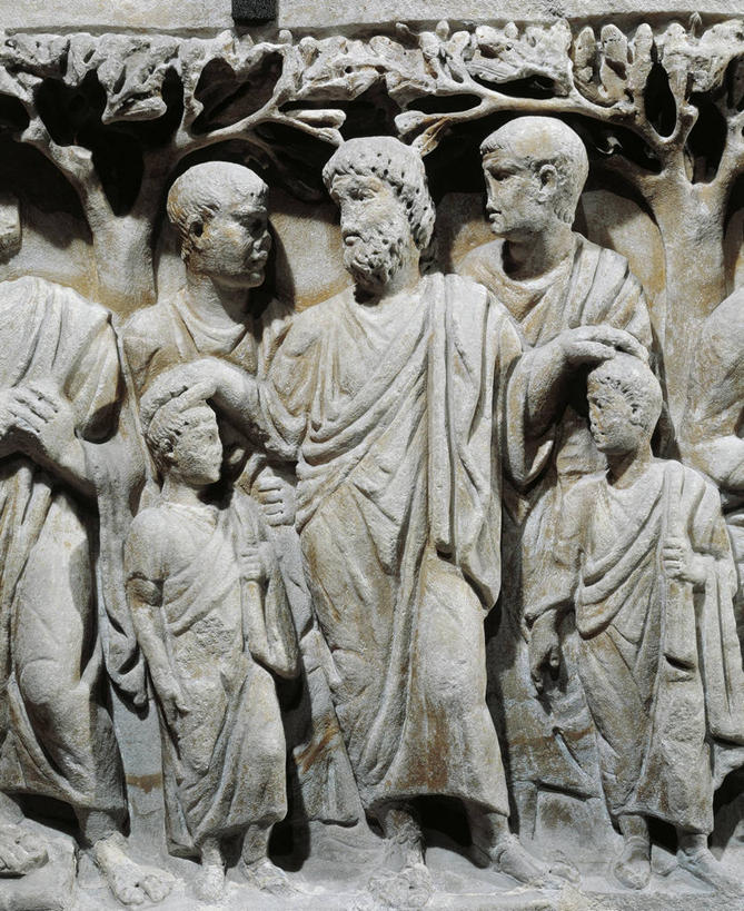 无人,父亲,儿子,站,竖图,特写,雕塑,标志,长袍,符号,大理石,历史,标识,古罗马,古代,摄影,宗教,基督教,性别符号,古代文明,旧约,男性,彩图,传统服装,浅浮雕,男性符号,传统文化,过去