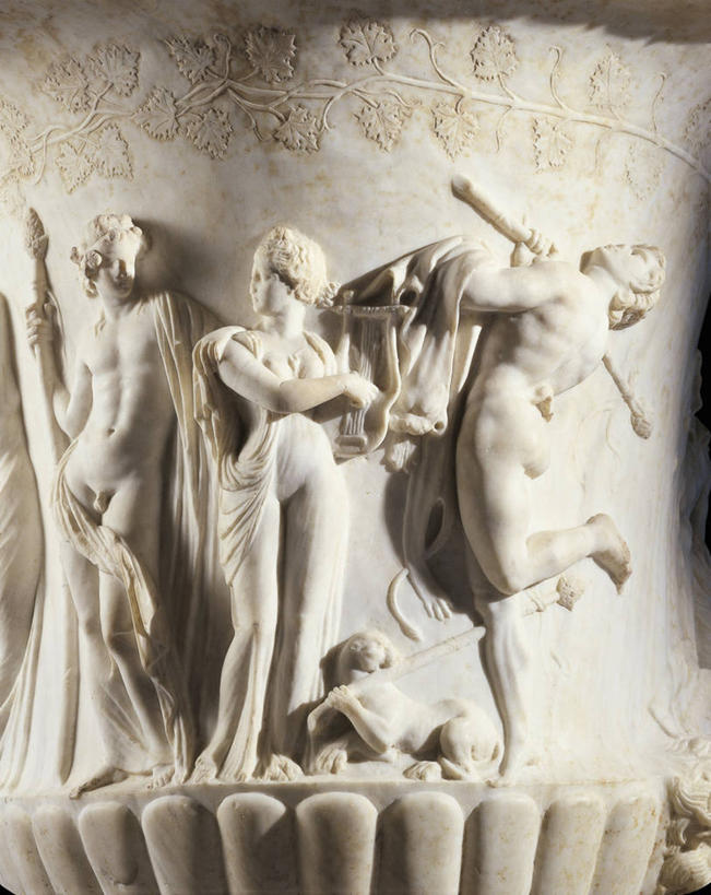 无人,竖图,室内,花瓶,庆祝,神话,标志,符号,大理石,标识,古代,摄影,享乐,性别符号,七弦琴,古代文明,酒神狄俄尼索斯,美术工艺,阿里阿德涅,彩图,神,浅浮雕,男性符号,过去