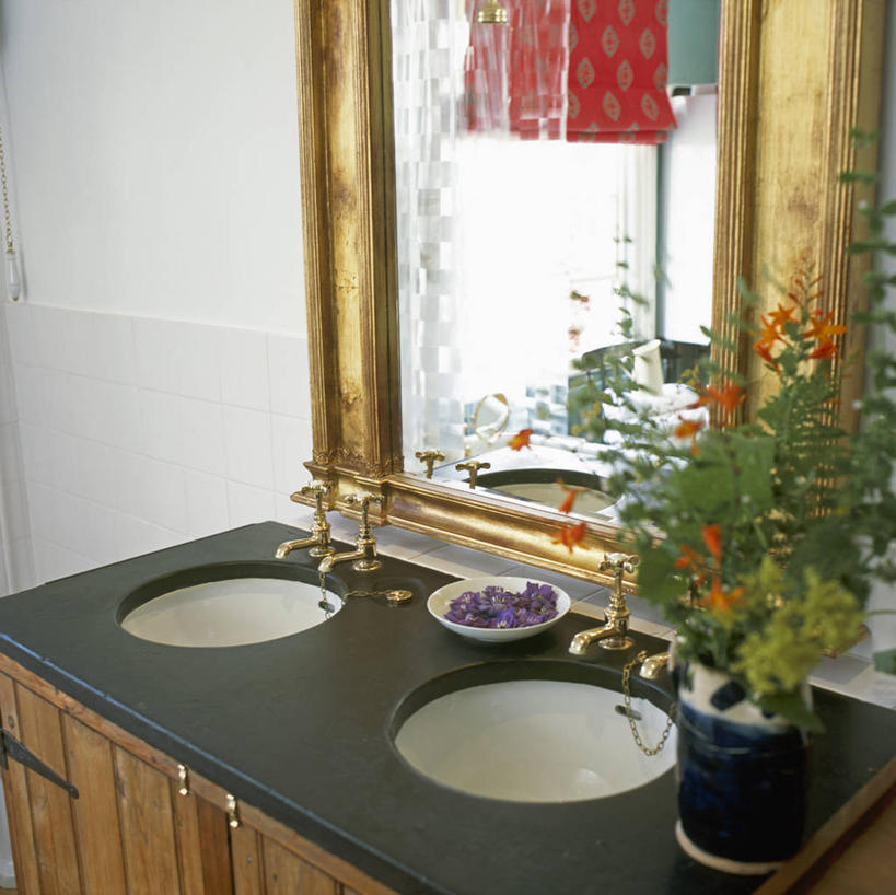 无人,横图,方图,室内,白天,柜子,镜子,浴室,圆形,水槽,现代,英格兰,摄影,药箱,彩图