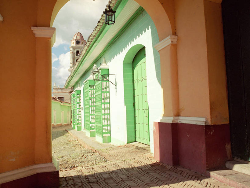 无人,横图,白天,城市,建筑,古巴,柱子,拱门,人行道,图像,摄影,拉丁美洲,都市风光,主题,建筑材料,构图,彩图,时空