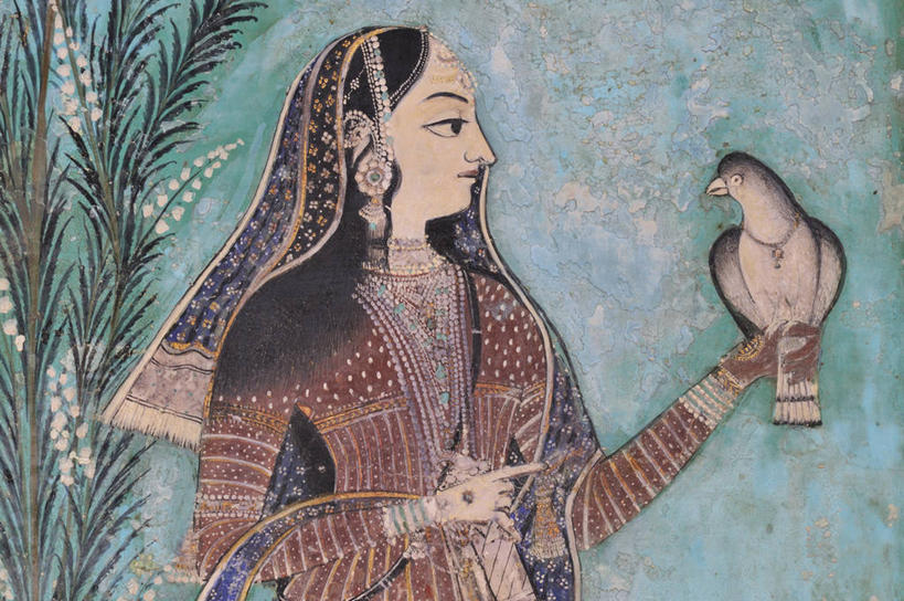 一个人,无人,宫殿,站,横图,室内,特写,白天,正面,民族服装,绘画,鸟,静物,印度,亚洲,仅一个年轻女性,仅一个女性,仅一个人,阴影,艺术,装饰,反射,鸟类,影子,墙,扭头,注视,文化,壁画,墙壁,墙面,一只,观察,看,站着,转头,观看,华丽,修饰,点缀,察看,宫廷,关注,南亚,邦迪,拉贾斯坦邦,拉贾斯坦,印度共和国,衬托,美观,雅致,雅观,王宫,年轻女性,女人,女性,亚洲人,印度人,画画,站立,半身,彩图,传统服装,民俗服,皇宫,奔迪,本迪