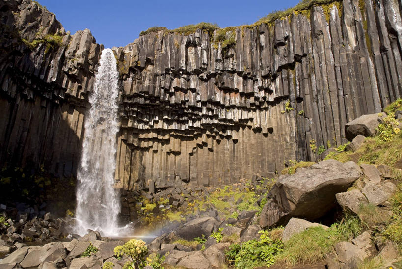 无人,公园,横图,室外,白天,仰视,旅游,度假,石头,美景,瀑布,水,欧洲,冰岛,阴影,飞溅,溅,光线,石子,液体,影子,景观,水滴,悬崖,青苔,苔藓,娱乐,水珠,蓝色,蓝天,天空,阳光,自然,天,享受,休闲,景色,放松,晴朗,国家公园,喷洒,自然风光,北欧,火山岩,万里无云,冰岛共和国,绝壁,玄武岩,瓦特纳冰川国家公园,跌水,石块,岩石,晴空,晴空万里,彩图,低角度拍摄