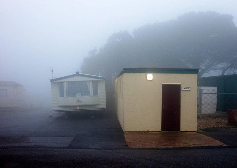 无人,停车场,横图,室外,白天,雾,英国,摄影,宁静,公共厕所,彩图