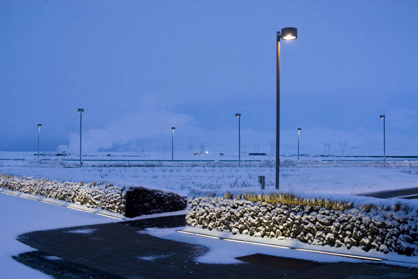 无人,停车场,横图,室外,雪,路灯,冬天,黄昏,寒冷,摄影,照亮,彩图