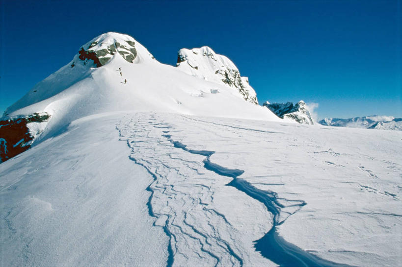 横图,室外,白天,雪,雪山,新西兰,地形,冬天,风景,摄影,爬山,彩图