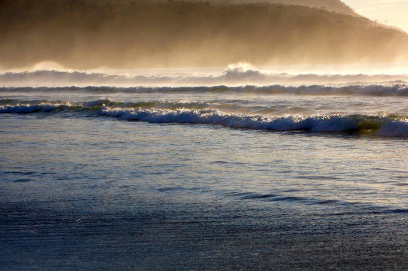无人,横图,室外,日出,海浪,海洋,澳大利亚,风景,摄影,宁静,早晨,塔斯马尼亚,塔斯曼国家公园,彩图