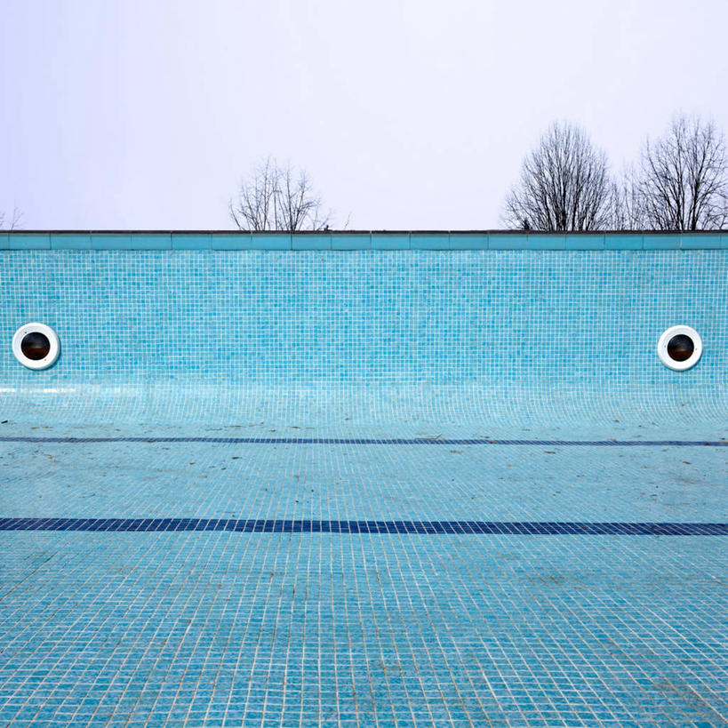 无人,游泳池,方图,室外,白天,巴塞罗那,冬天,蓝色,赤脚,摄影,想法,彩图