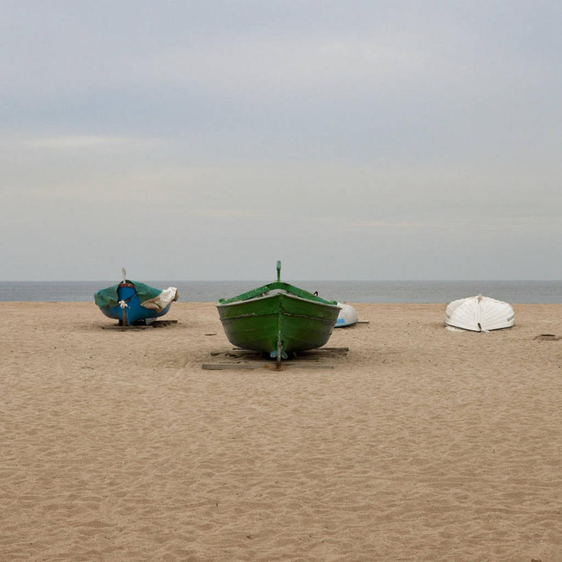 无人,方图,室外,白天,美景,巴塞罗那,沙子,景观,水平线,渔船,风景,自然,景色,摄影,宁静,停止,颠倒,自然风光,暂停,停滞,海滩,彩图