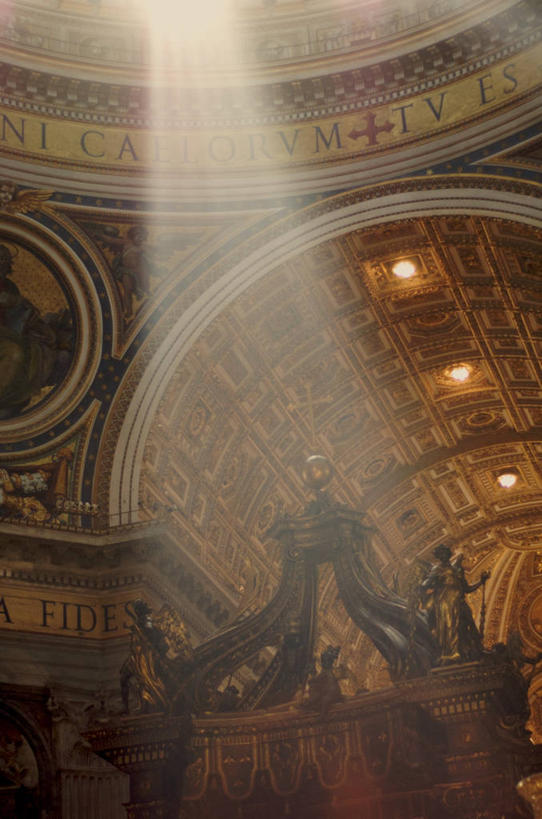 无人,竖图,室内,白天,仰视,天花板,建筑,意大利,首都,摄影,电灯,英文字母,基督教,意大利文化,巴洛克风格,彩图,低角度拍摄