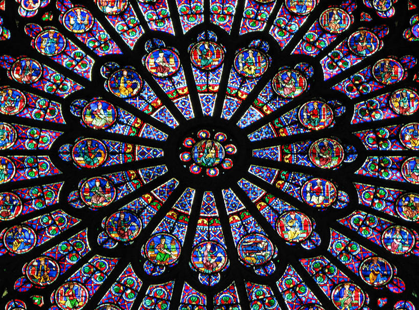 无人,教堂,横图,室内,仰视,窗户,建筑,法国,巴黎,巴黎圣母院,对称,装饰,首都,摄影,复杂,法国文化,哥特式风格,彩色玻璃,彩图,低角度拍摄