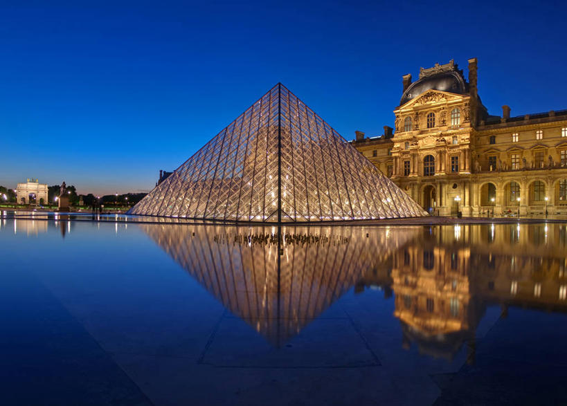 无人,博物馆,横图,室外,城市,建筑,法国,巴黎,欧洲,艺术,反射,三角形,池塘,卢浮宫,首都,现代,黄昏,金字塔,摄影,照亮,西欧,法兰西,法国文化,万里无云,法兰西共和国,方锥形,法兰西第五共和国,罗浮宫博物馆,法兰西岛,法兰西岛大区,设计,彩图,巴黎省,巴黎市,卢浮宫金字塔,玻璃金字塔