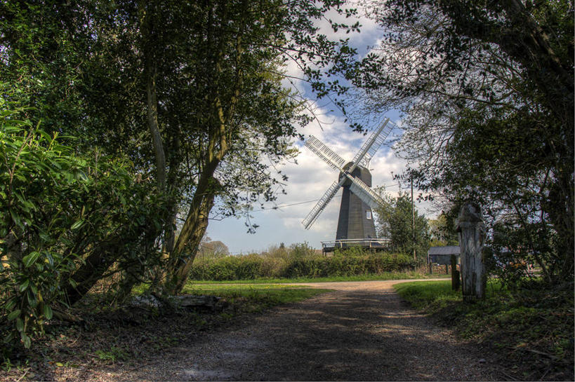 无人,农场,横图,室外,白天,农业,美景,风车,英国,景观,树,自然,景色,摄影,宁静,自然风光,肯特,彩图