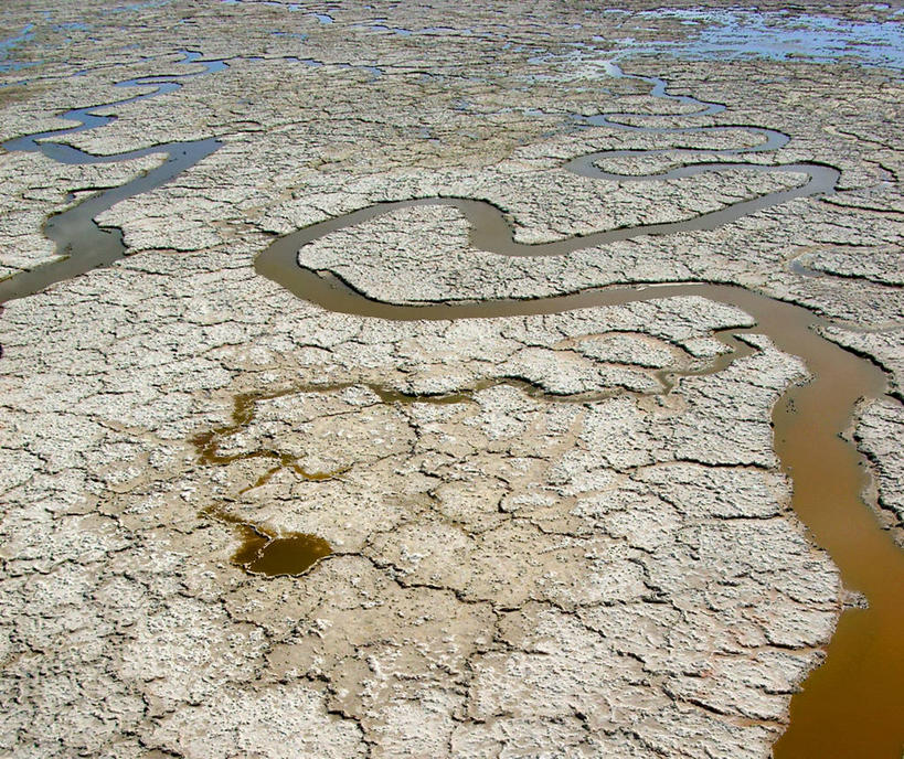 无人,横图,俯视,航拍,室外,白天,背景,河流,美景,沙漠,美国,丰富,弯曲,地形,景观,褐色,风景,小溪,自然,景色,摄影,宁静,鸟瞰,加利福尼亚,自然风光,干的,肌理,盐滩,彩图,高角度拍摄,全画面,全框架,全帧,门洛帕克,全画幅