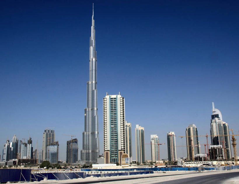 无人,横图,室外,白天,商务,天际线,城市,建筑,摩天大楼,摄影,企业,公司,市区,阿拉伯联合酋长国,迪拜,万里无云,彩图,广角拍摄