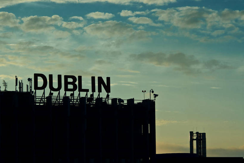 无人,机场,横图,室外,白天,日出,爱尔兰,云,首都,单词,黄昏,运输,摄影,英文字母,剪影,彩图,旅行