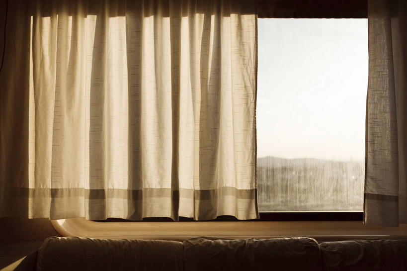 无人,医院,横图,室内,白天,窗户,窗帘,西班牙,白色,摄影,保护,彩图