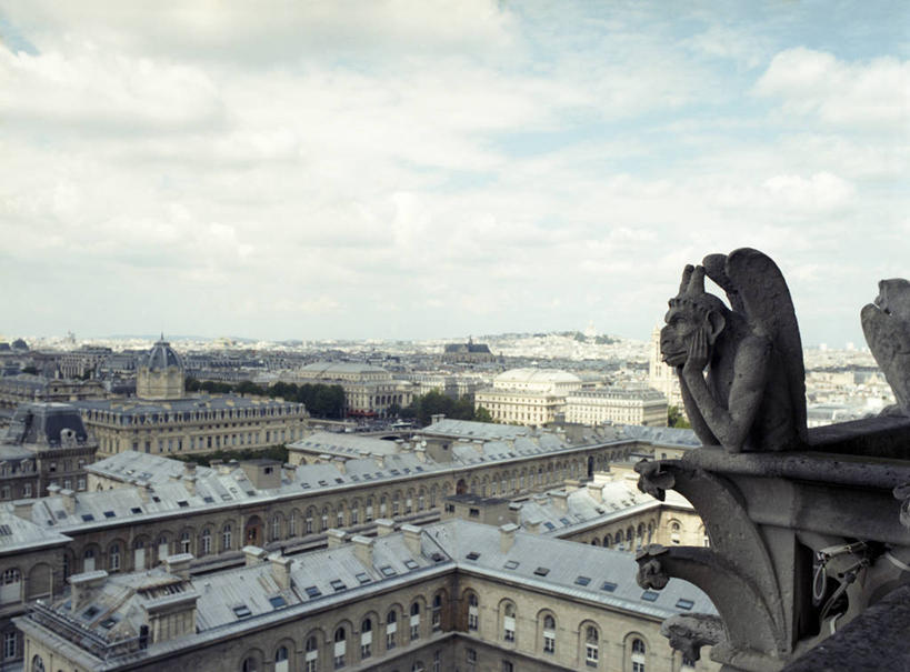 无人,横图,室外,白天,度假,美景,城市风光,城市,建筑,雕塑,法国,巴黎,巴黎圣母院,景观,云,首都,娱乐,天空,地标建筑,享受,休闲,景色,放松,摄影,法国文化,彩图