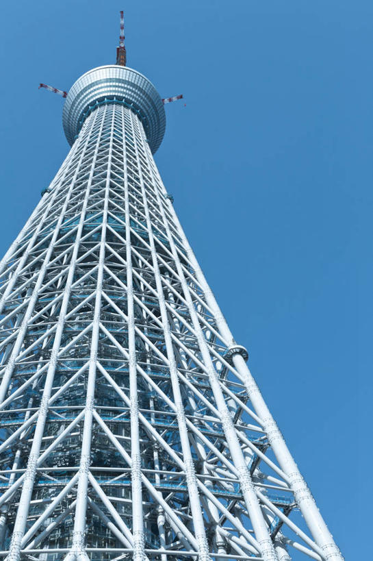 无人,竖图,室外,白天,仰视,通讯,建筑业,建筑,日本,日本文化,塔,首都,摄影,东京塔,万里无云,无线电通信塔,彩图,低角度拍摄