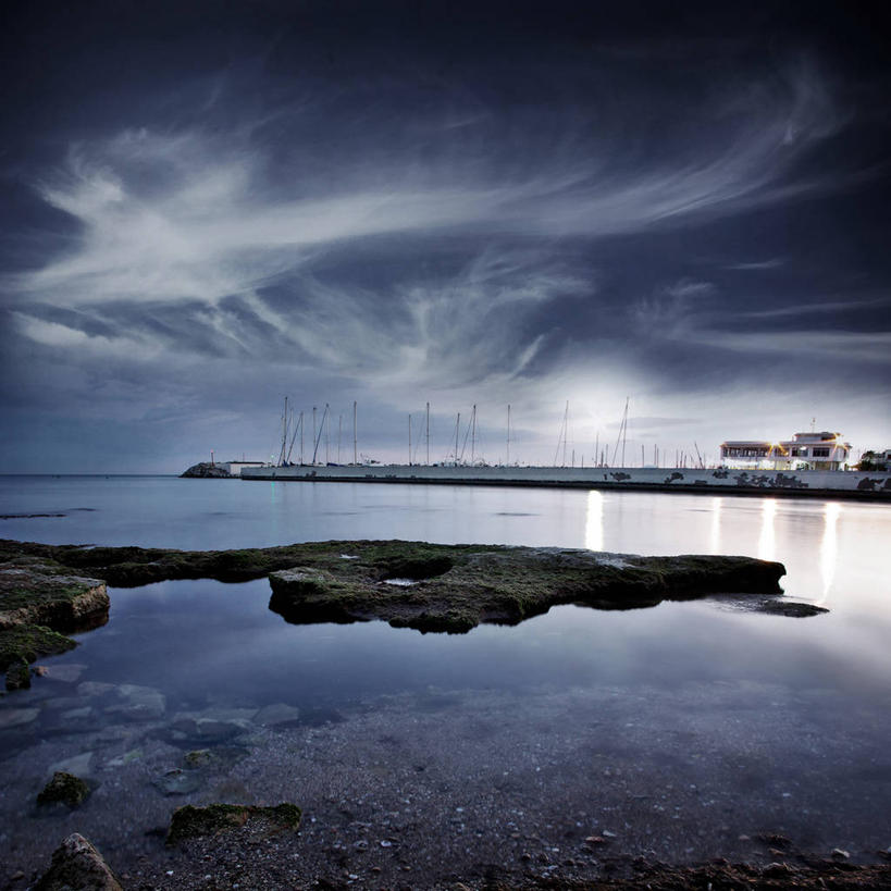 无人,方图,室外,海洋,多云,西班牙,反射,天气,风景,自然,黄昏,摄影,宁静,剪影,海景,帕尔马,马略卡,岩石,彩图,海港