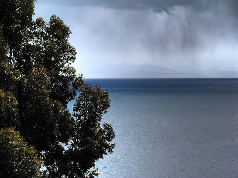 无人,横图,室外,白天,海洋,湖,美景,秘鲁,景观,水平线,云,枝,树,天空,自然,景色,摄影,宁静,自然风光,改变,普诺,彩图