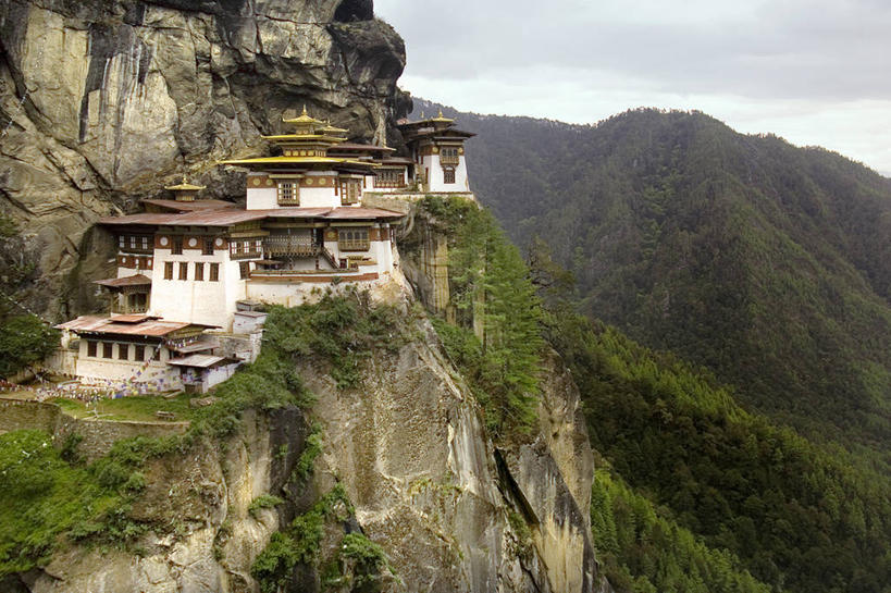 无人,横图,室外,白天,美景,山,山脉,建筑,不丹,景观,山谷,历史,树,自然,景色,摄影,宗教,自然风光,修道院,巴罗,岩石,彩图,传统文化