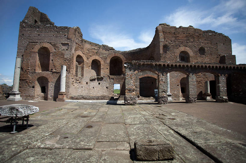 无人,横图,室外,白天,别墅,建筑,意大利,拱门,首都,历史,废墟,天空,摄影,下降,意大利文化,彩图