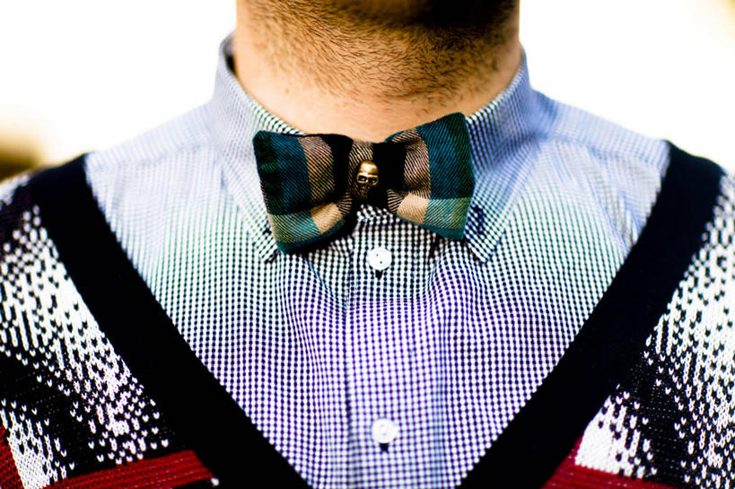 成年人,颅骨,一个人,横图,特写,衬衫,时尚,纽约,美国,仅一个男性,形状,领结,蓝色,个性,摄影,式样,完美,彩图