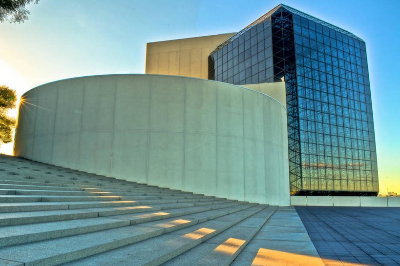 无人,图书馆,横图,室外,白天,建筑,日光,美国,教育,现代,台阶,摄影,马萨诸塞,彩图