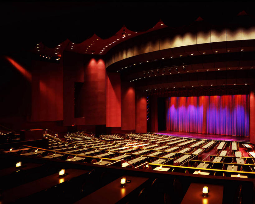 无人,舞台,横图,室内,窗帘,美国,摄影,舞厅,照亮,照明设备,新泽西,大西洋城,彩图