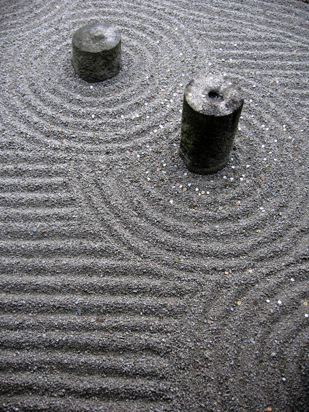 无人,竖图,俯视,黑白,室外,日本,波纹,日本文化,摄影,京都府,园林,宁静,京都市,式样,东福寺,设计,岩石,高角度拍摄