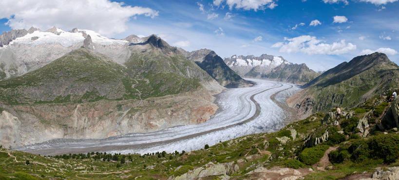 无人,横图,全景,室外,白天,山,山脉,雪,路,瑞士,弯曲,云,宏伟,阿莱奇冰川,风景,自然,寒冷,摄影,宁静,瓦莱斯州,彩图