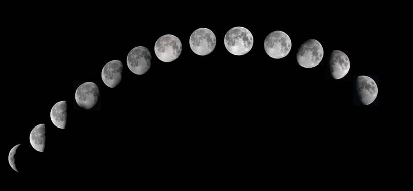 无人,横图,全景,室外,夜晚,日本,一排,整齐,月亮,神奈川县,数码合成,排列,摄影,连续,队列,改变,天文学,月蚀,持续,继续,陆续,彩图