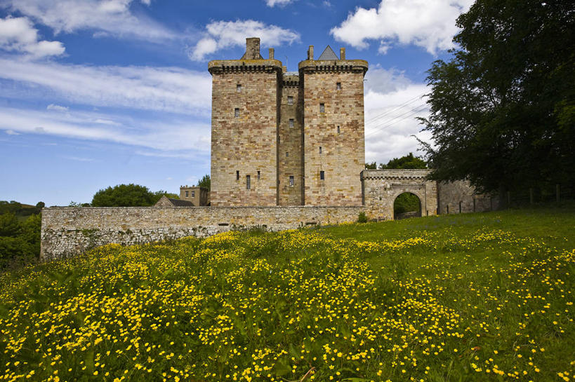 无人,横图,俯视,室外,白天,建筑,英国,城堡,云,首都,历史,草,树,风景,天空,自然,摄影,宁静,爱丁堡,中洛锡安,彩图,高角度拍摄