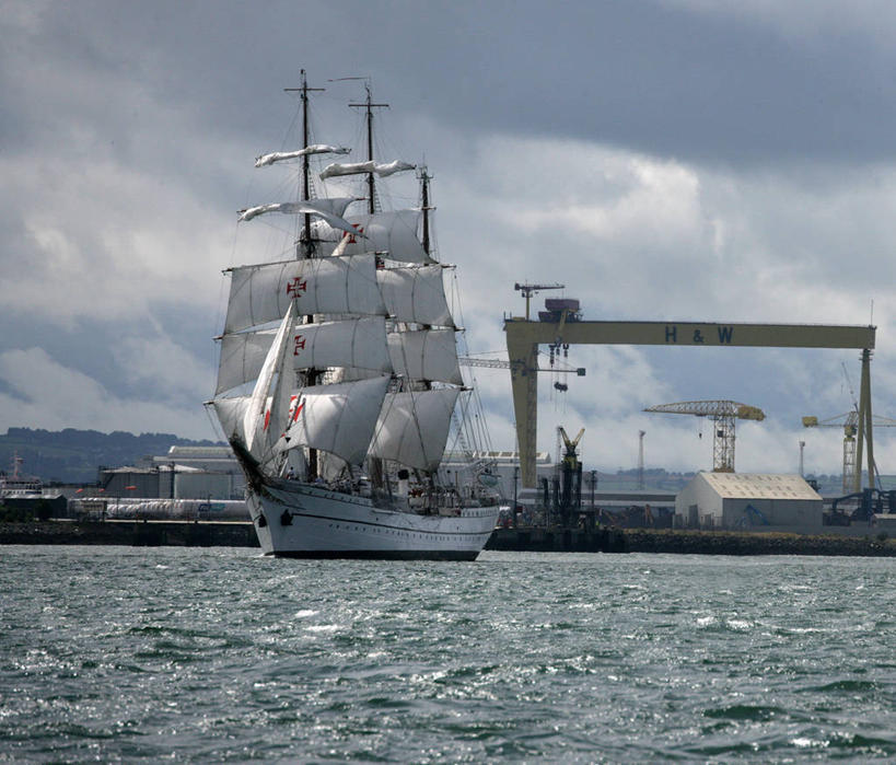 无人,横图,室外,白天,旅途,水,英国,北爱尔兰,云,首都,天空,运输,摄影,货运,造船厂,贝尔法斯特,彩图,旅行,海上运输