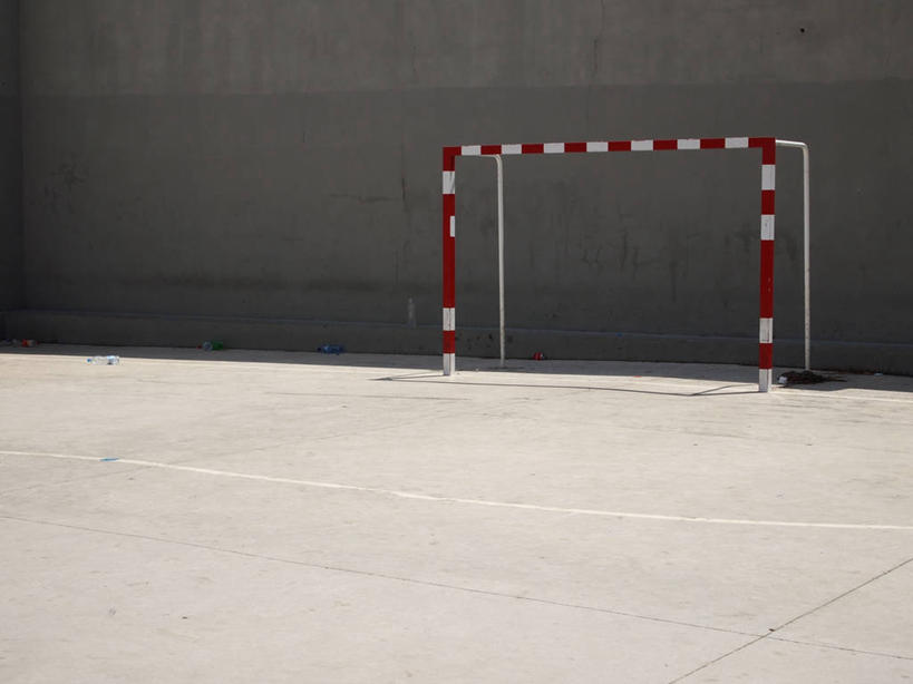 无人,运动场,横图,室外,白天,运动,日光,西班牙,巴塞罗那,条纹,红色,摄影,彩图