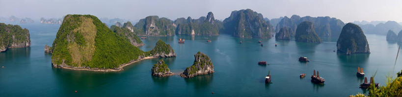 无人,横图,全景,室外,白天,海洋,船,越南,喀斯特,风景,天空,自然,摄影,宁静,岩层,下龙湾,岩石,彩图