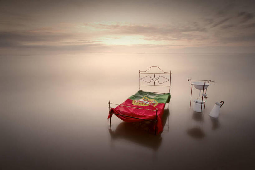 无人,横图,室外,异乎寻常,床,旗帜,葡萄牙,水槽,云,水盆,水壶,自然,黄昏,摄影,宁静,身份,葡萄牙国旗,海滩,彩图