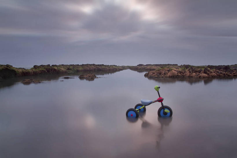 无人,横图,室外,白天,异乎寻常,河流,自行车,葡萄牙,反射,云,天空,自然,摄影,宁静,岩石,彩图
